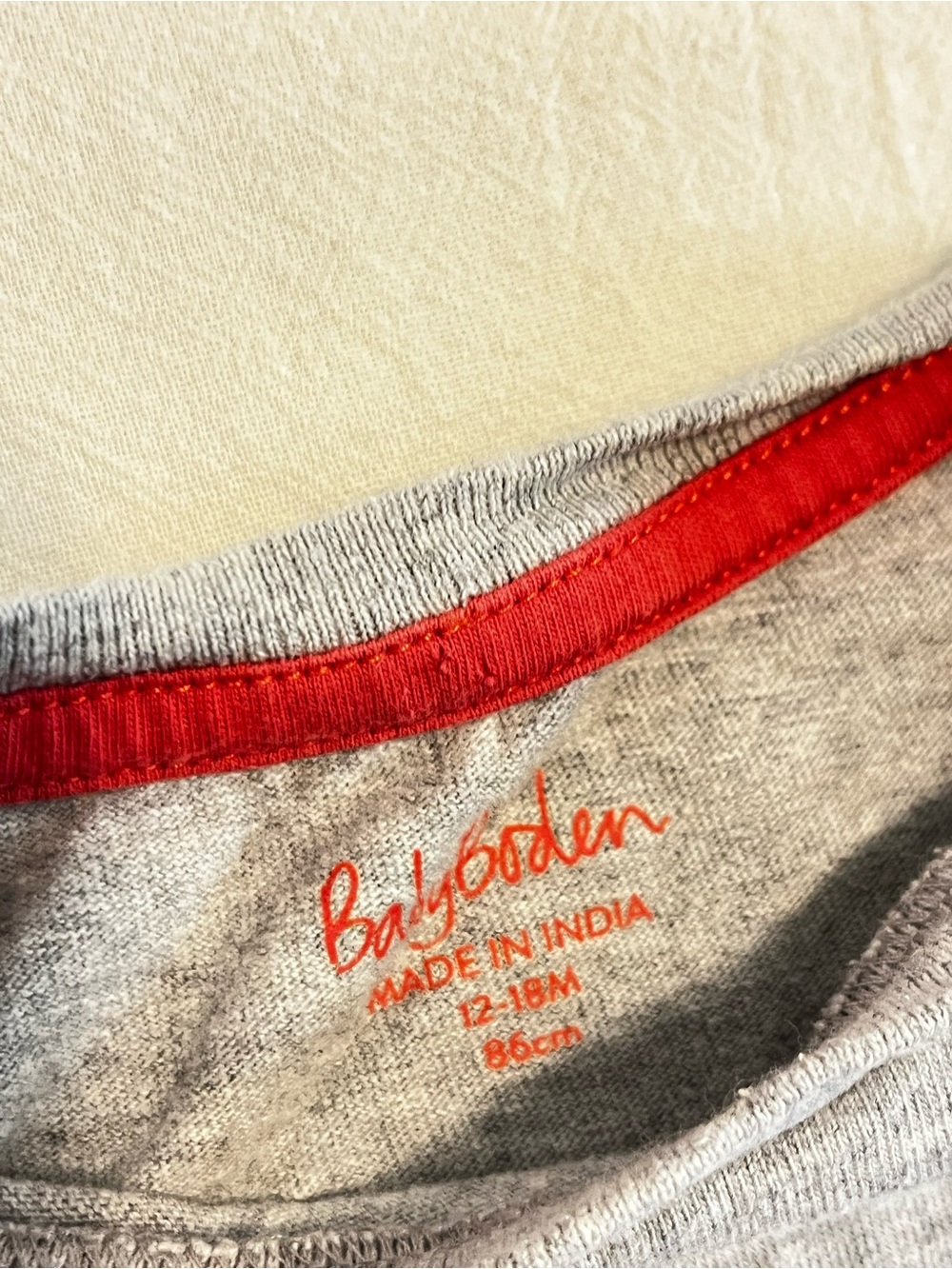 Baby Boden Snowman Appliqué Long Sleeve Shirt Toddler Boys 12-18mo Gray - Picture 7 of 7